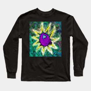 Abstract Sun Eye Alien Long Sleeve T-Shirt